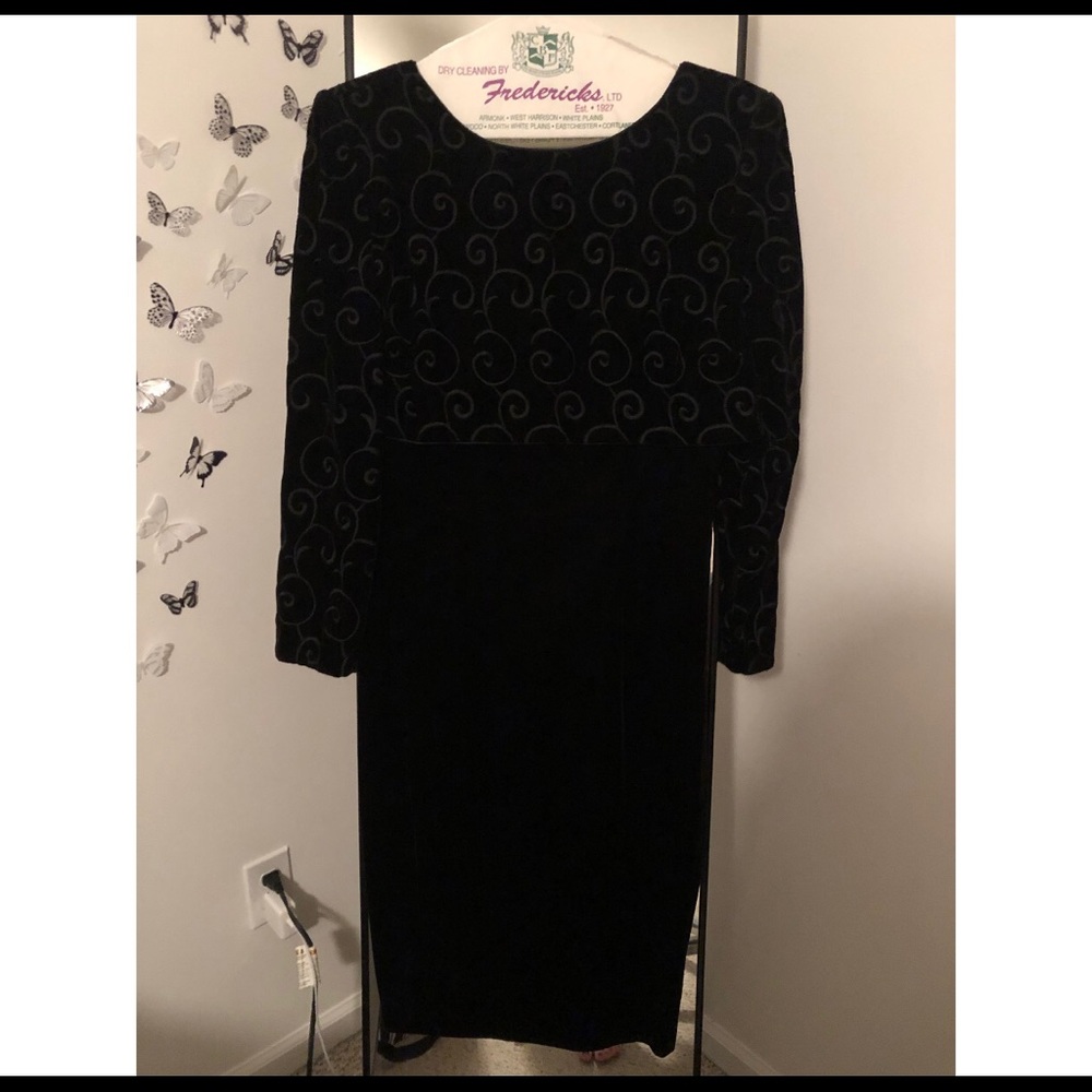 Beautiful Black Velvet Dress